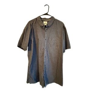 Hurley Dark Gray Casual Button Down Shirt